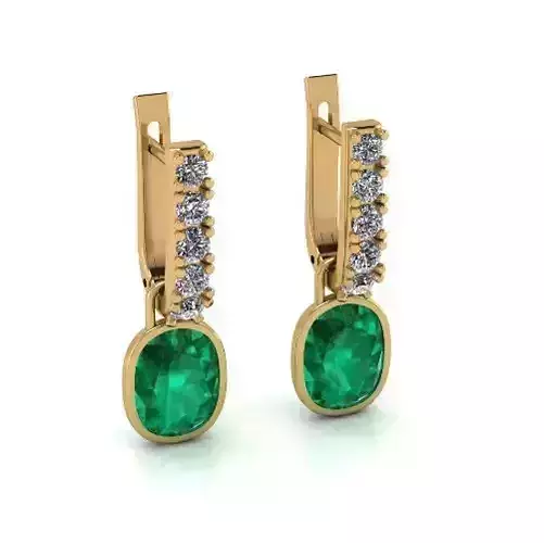 Earrings with English lock Model 3529