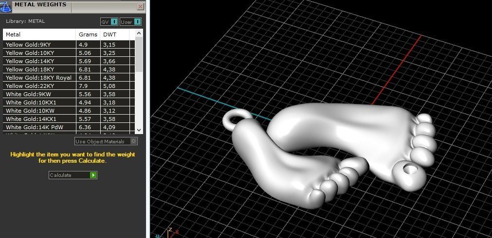 Leg pendant Model 3522 3D print model_7