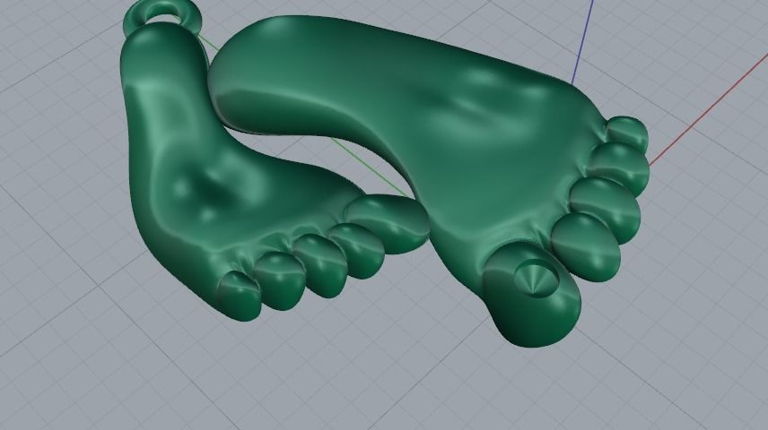 Leg pendant Model 3522 3D print model_3