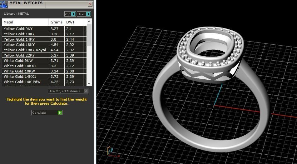 Engagement halo rings Model 3521 3D print model_8