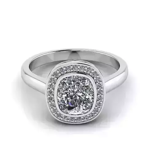 Engagement halo rings Model 3521 3D print model