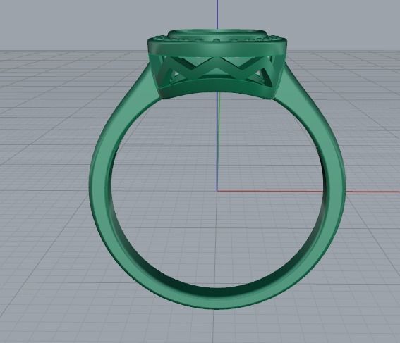 Engagement halo rings Model 3521 3D print model_3