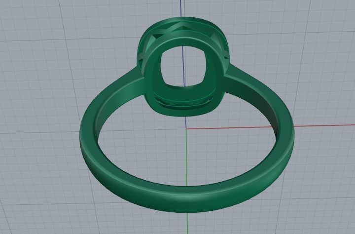 Engagement halo rings Model 3521 3D print model_5