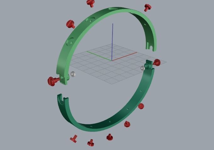 Bolt bracelet Model 3562 3D print model_5