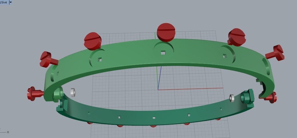 Bolt bracelet Model 3562 3D print model_3