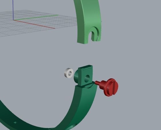 Bolt bracelet Model 3562 3D print model_4