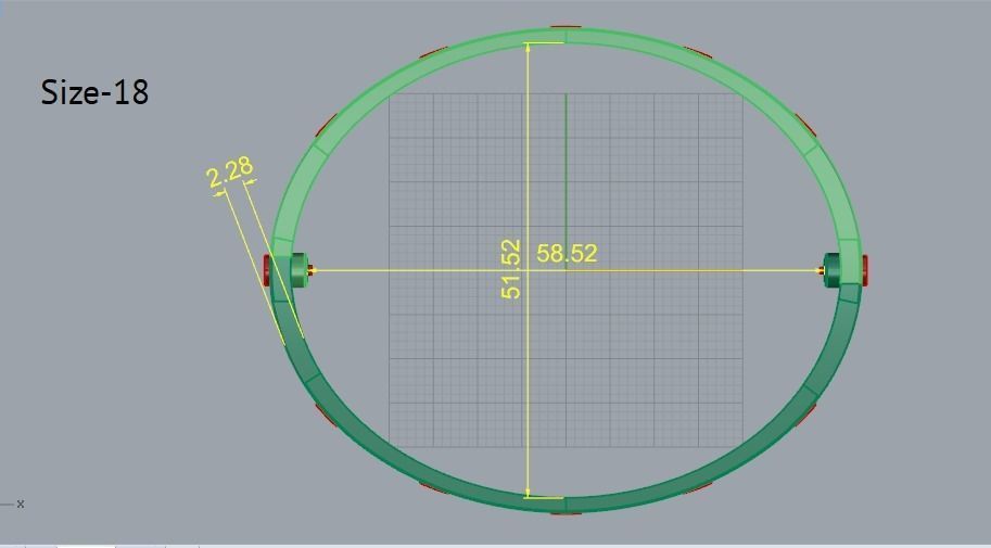 Bolt bracelet Model 3562 3D print model_6