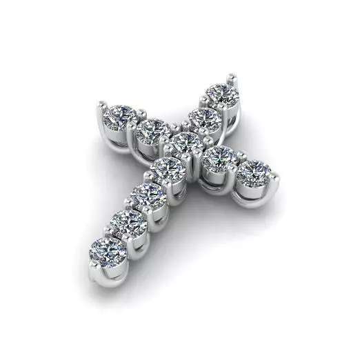 Pendant cross Model 3559 3D print model_0