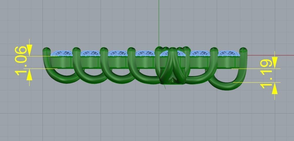 Pendant cross Model 3559 3D print model_6