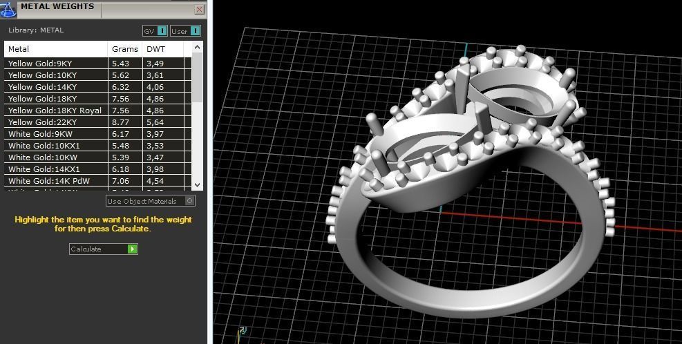 Pear stone ring Model 3550 3D print model_8