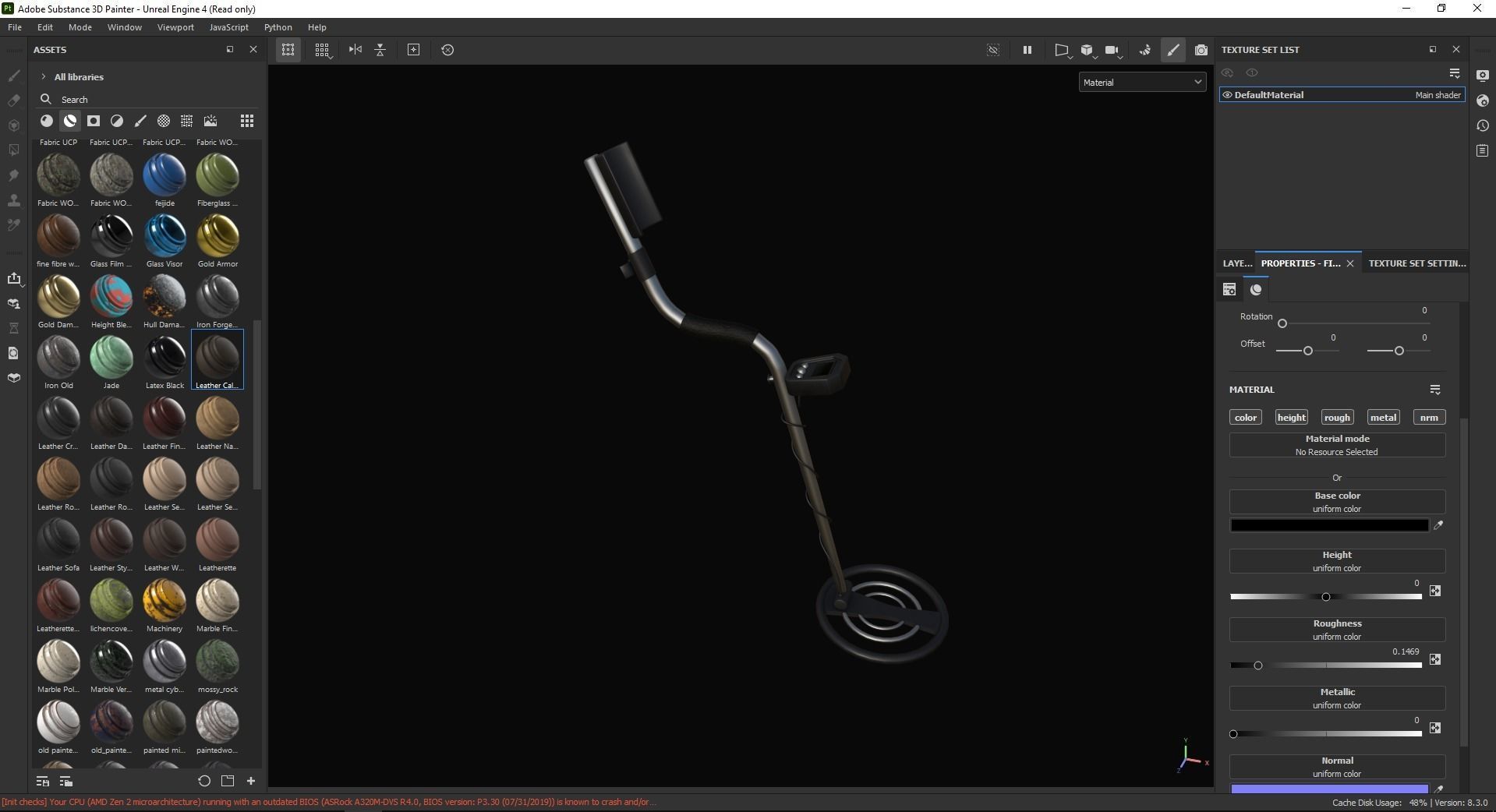 Metal Detector 3D Model Low-poly 3D model_6