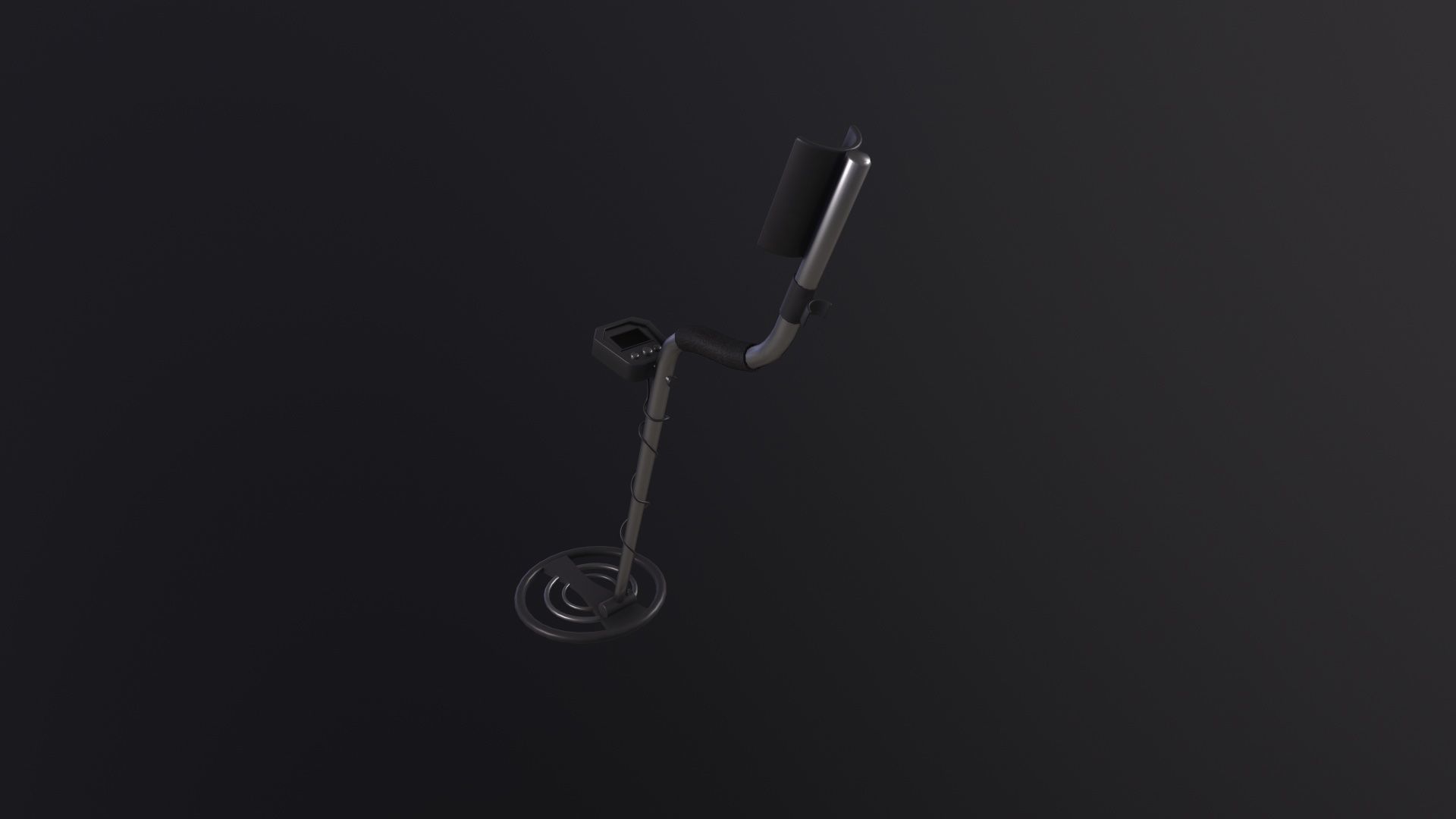 Metal Detector 3D Model Low-poly 3D model_5