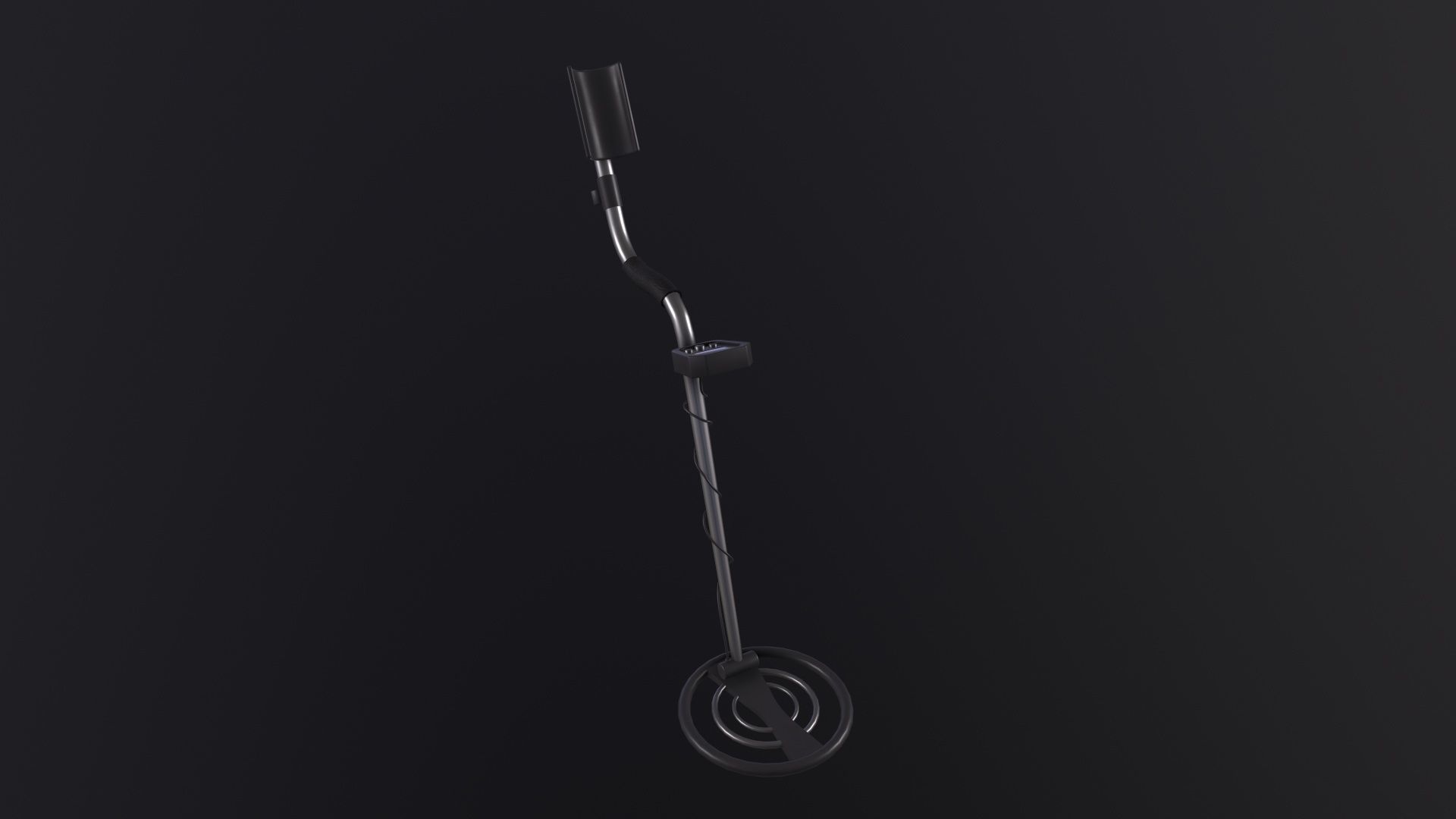 Metal Detector 3D Model Low-poly 3D model_3