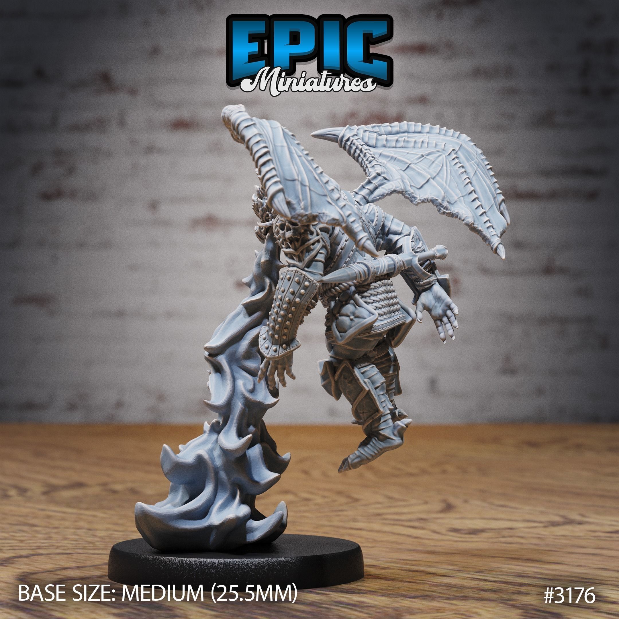 Dragonborn Warrior Magic  - DnD Tabletop Miniature 3D Model 3D print model_1