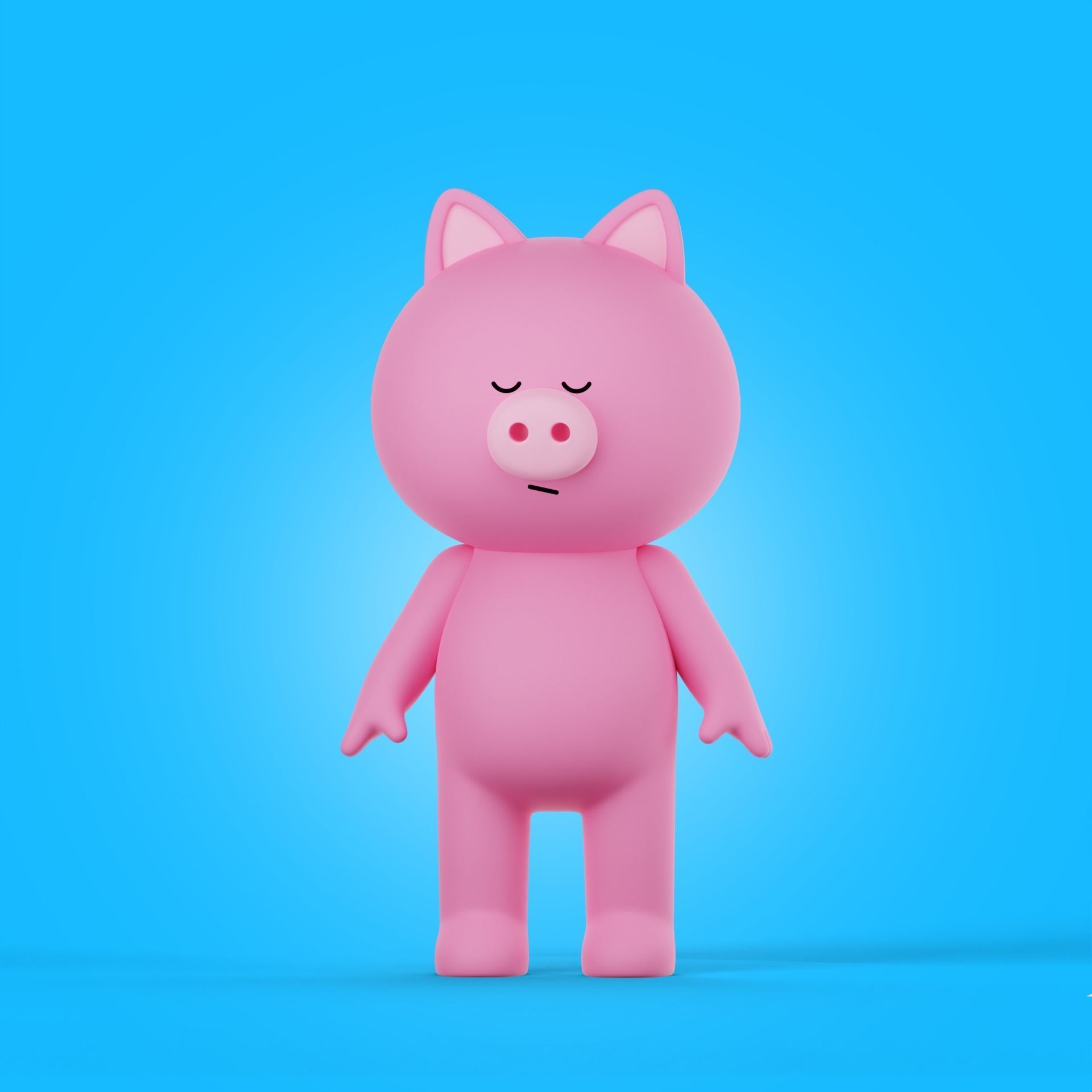 Cartoon Animals Characters Pack 3D model_3