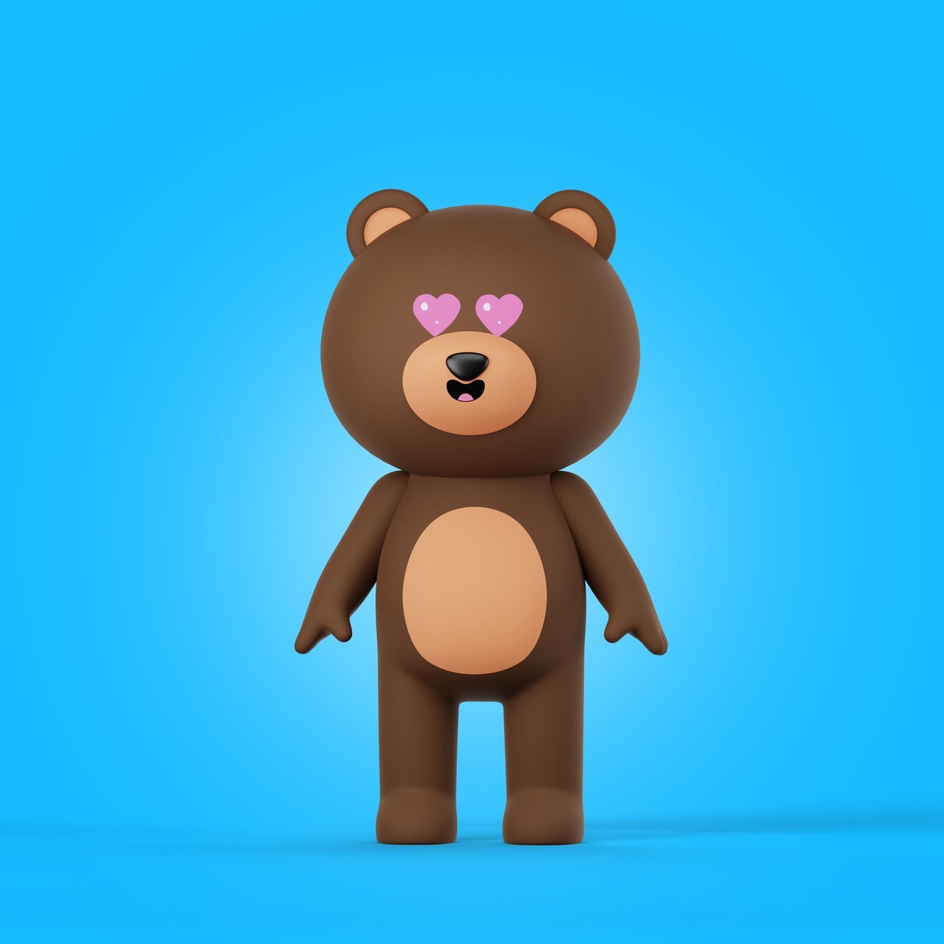 Cartoon Animals Characters Pack 3D model_7