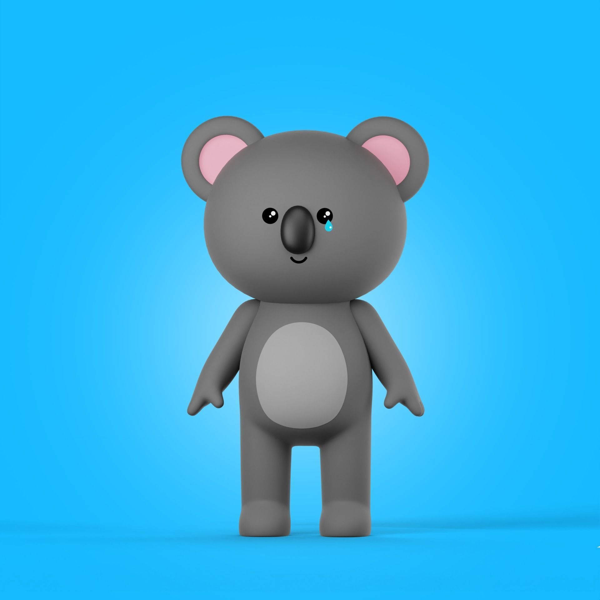 Cartoon Animals Characters Pack 3D model_4