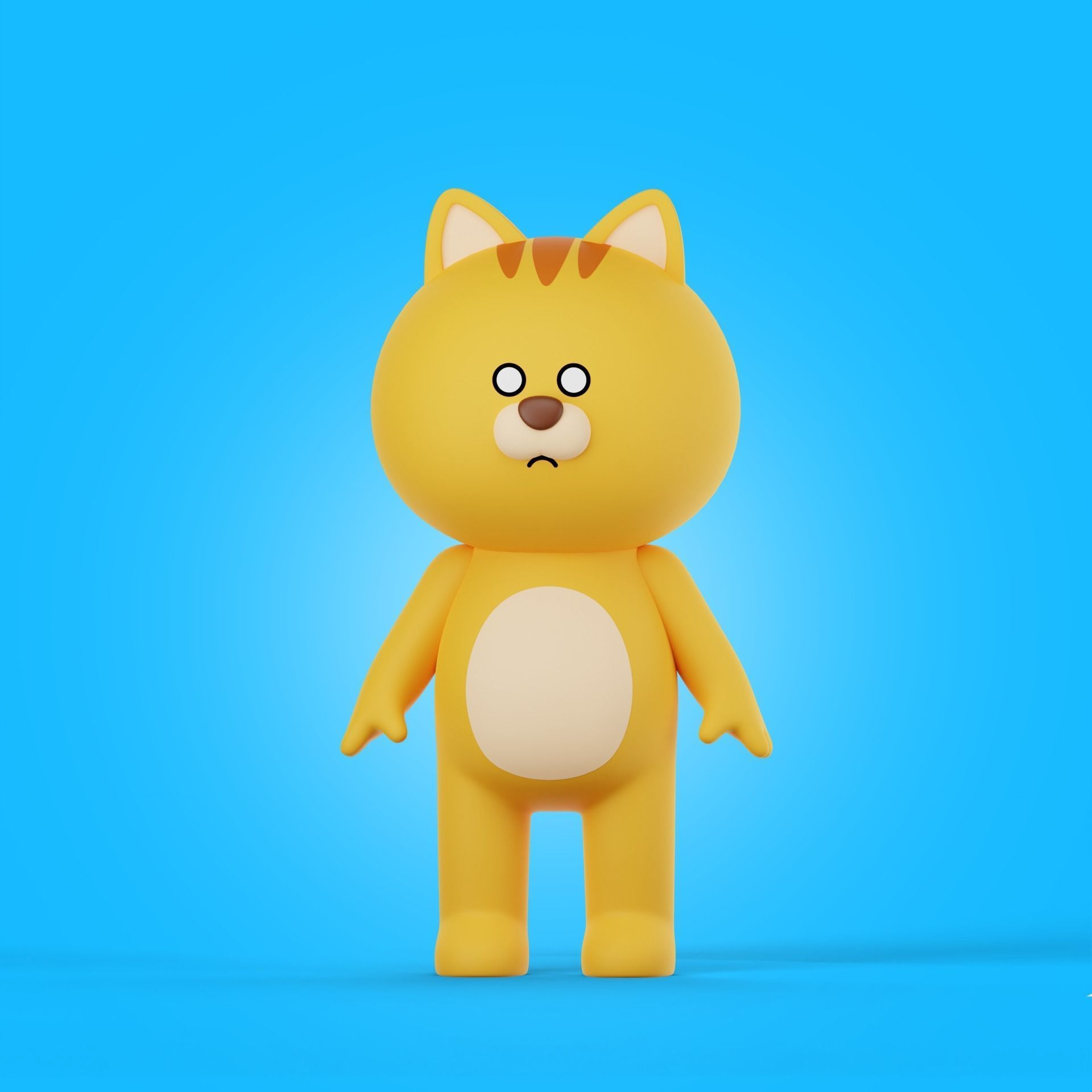 Cartoon Animals Characters Pack 3D model_8