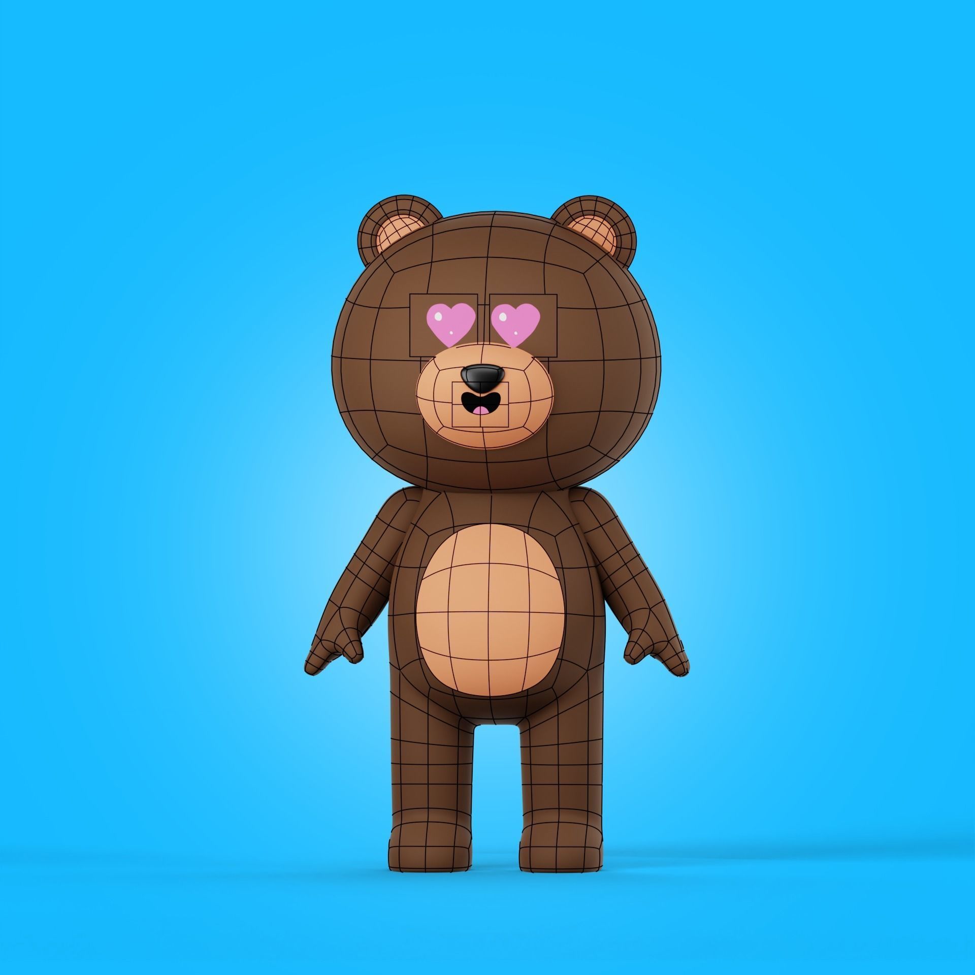 Cartoon Animals Characters Pack 3D model_17