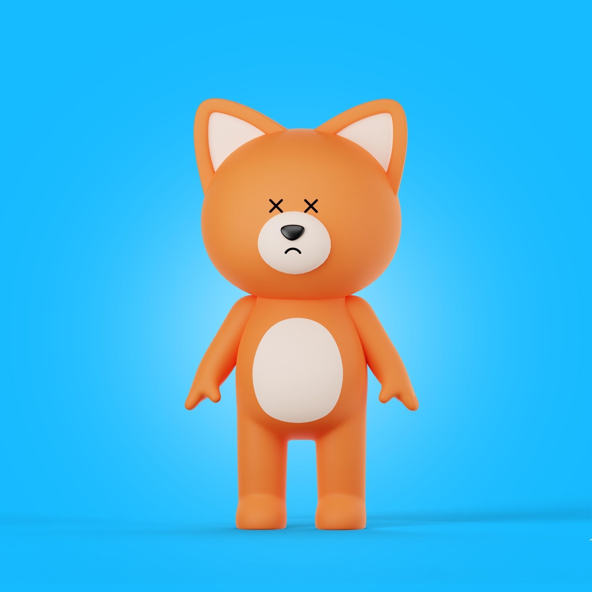 Cartoon Animals Characters Pack 3D model_5