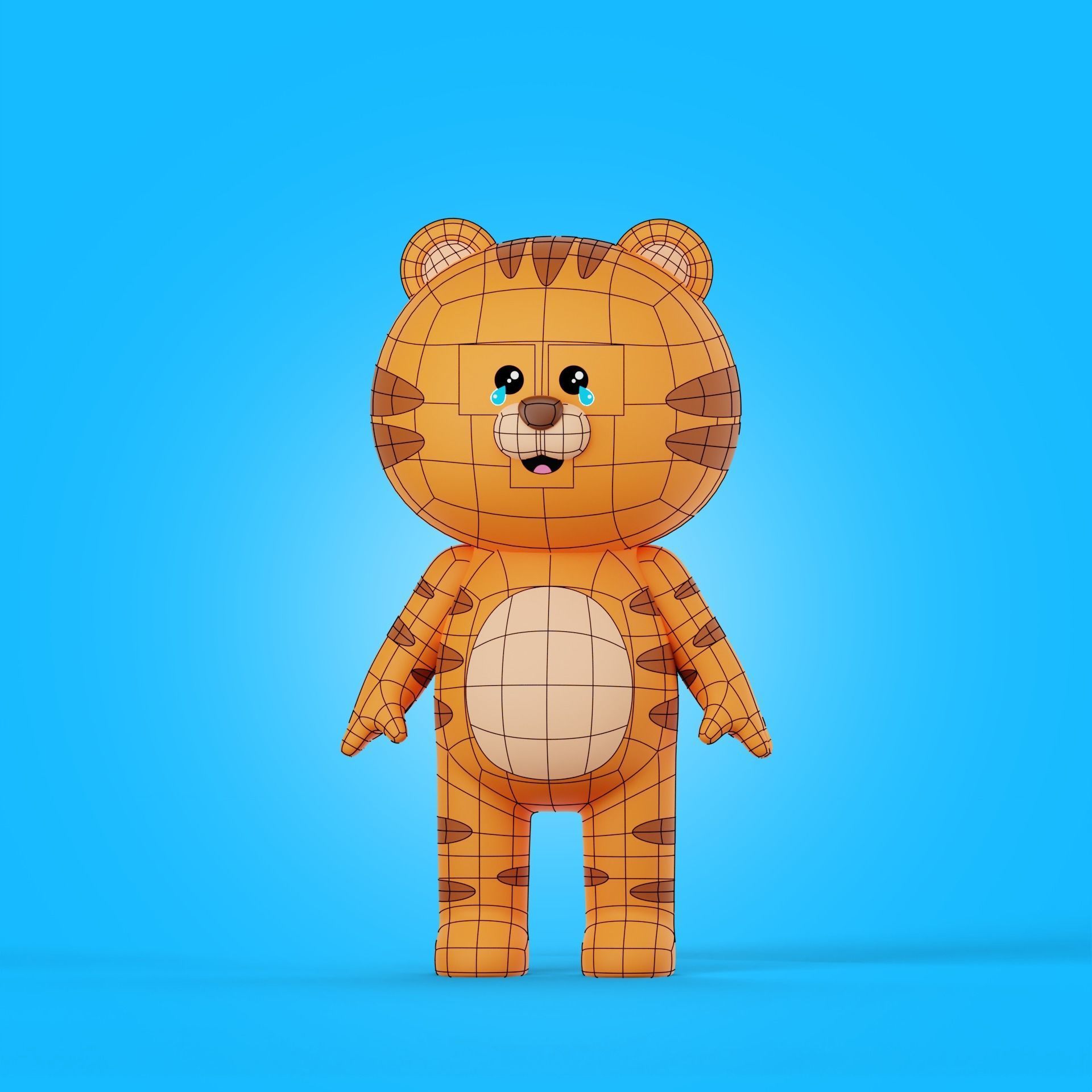 Cartoon Animals Characters Pack 3D model_21