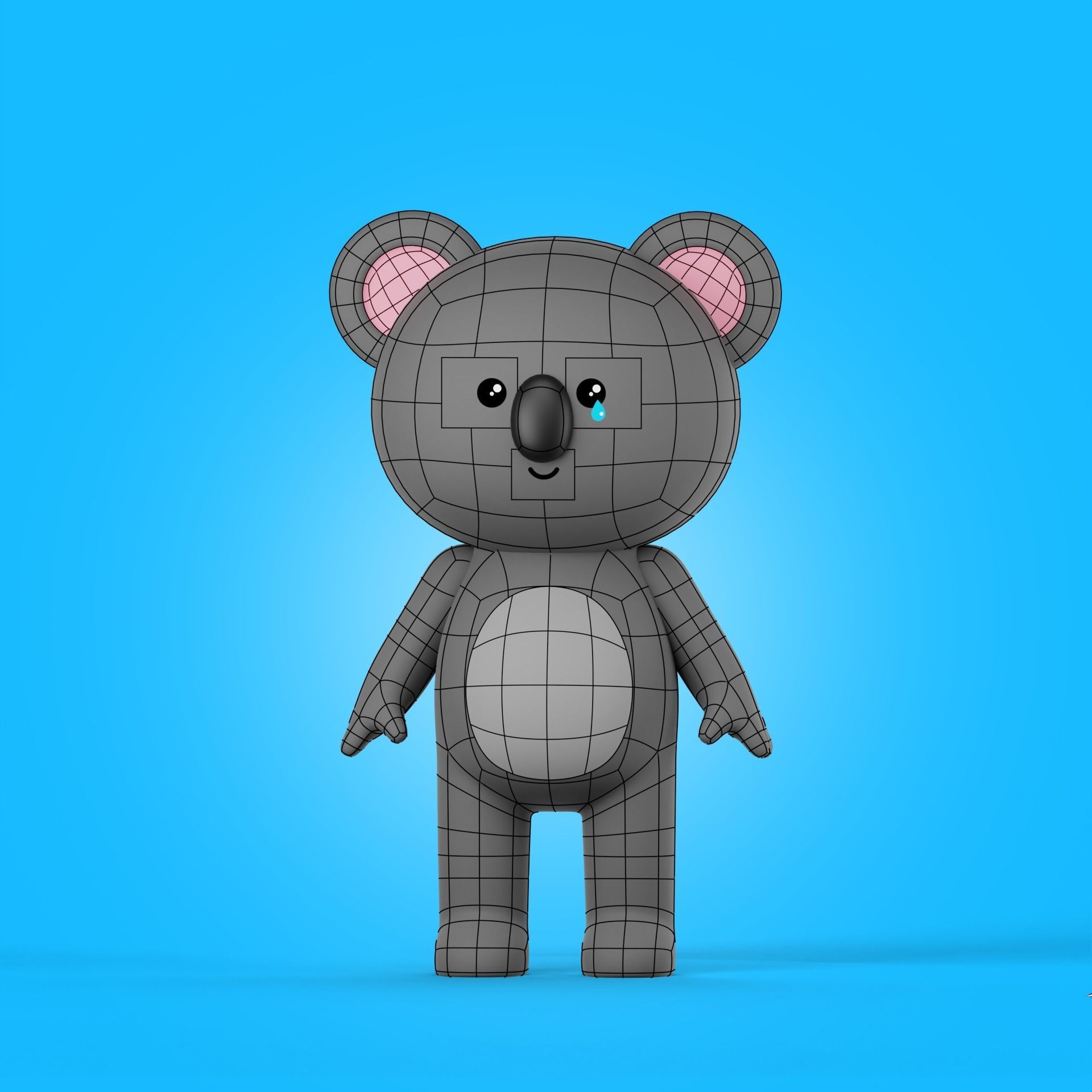 Cartoon Animals Characters Pack 3D model_18