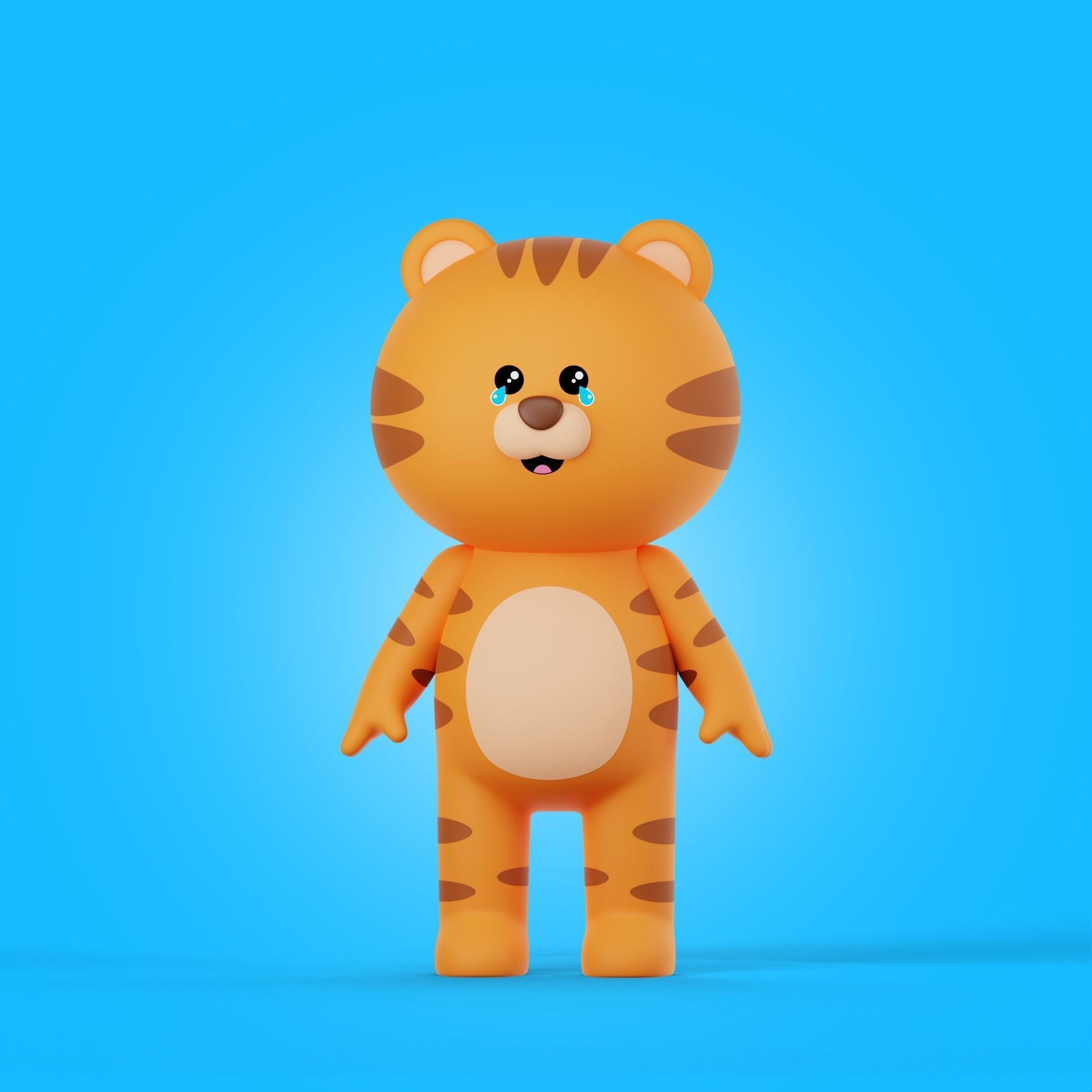 Cartoon Animals Characters Pack 3D model_1