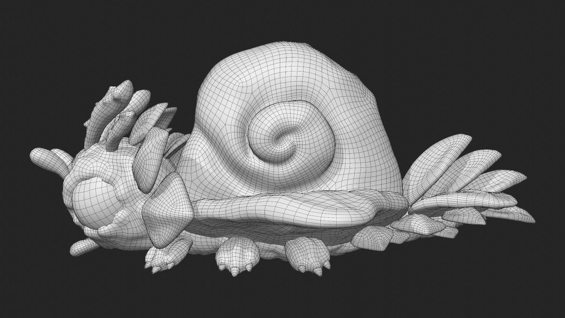 Fantasy Creature Critter Low-poly 3D model_14