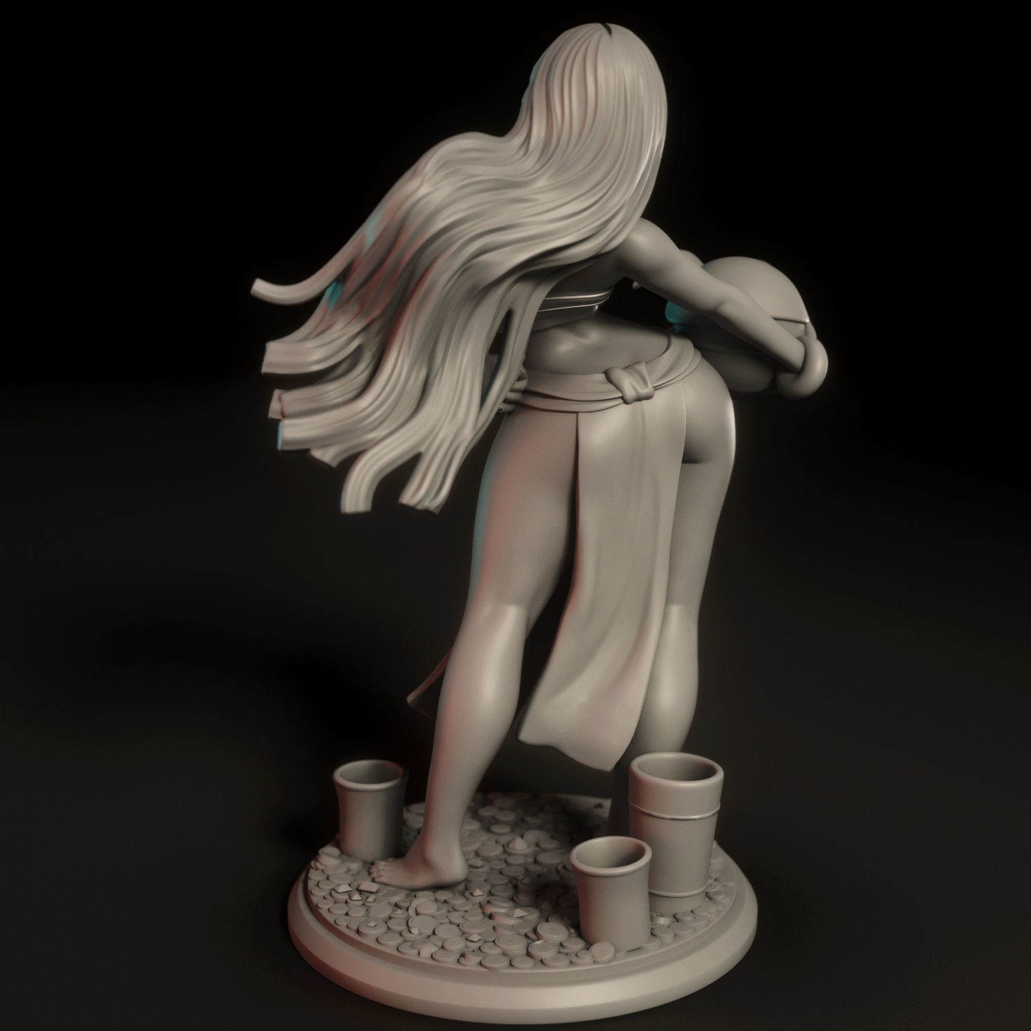 Chel and the armadillo 3D print model_9
