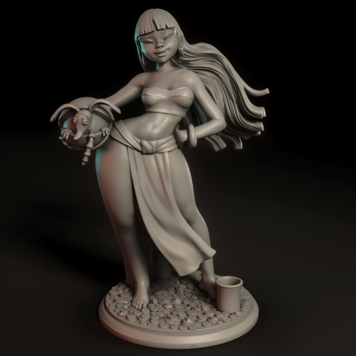 Chel and the armadillo 3D print model_7