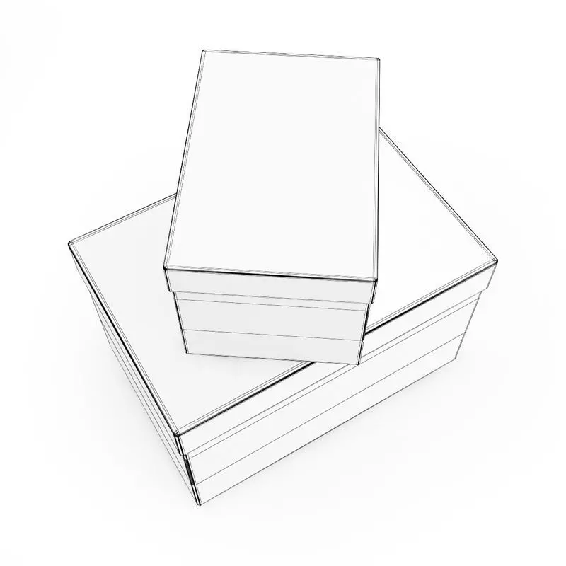 Boxes with Cover 3D model_0