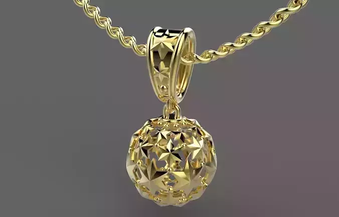 R 164 pendant gold