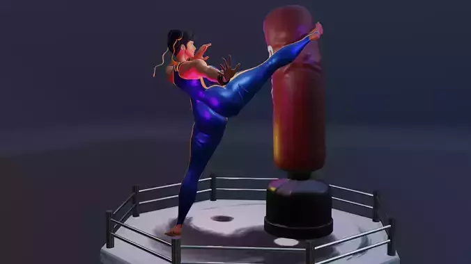 CHUN-LI KICK - ATHLETIC BARBIE