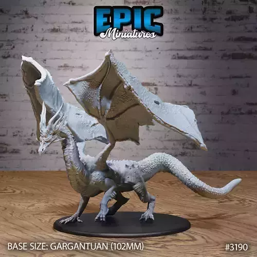 Shadow Dragon - DnD Tabletop Miniature 3D Model