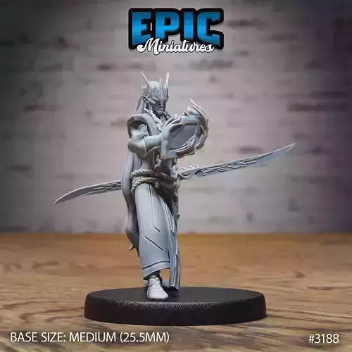 Hunters Guild Elven Red Mage Magic - DnD Tabletop Miniature 