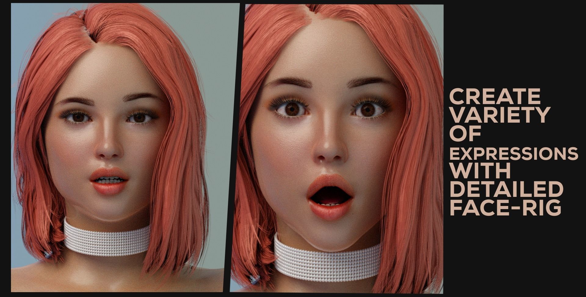 Realistic Beautiful Girl Rigged in Lingerie Low-poly 3D model_16