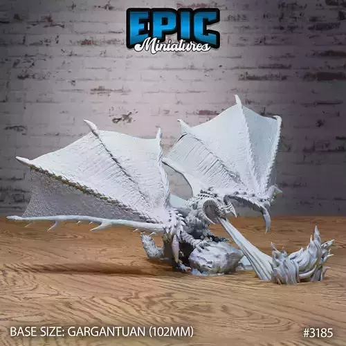Calamity Dragon Breath Attack - DnD Tabletop Miniature 3D Model 3D print model