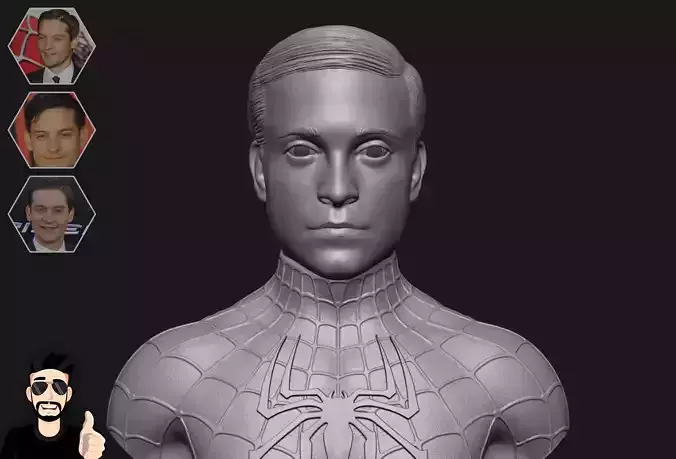 TOBEY MAGUIRE - SPIDER-MAN 3D print model