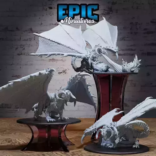 Calamity Dragon Set - DnD Tabletop Miniature 3D Model 3D print model