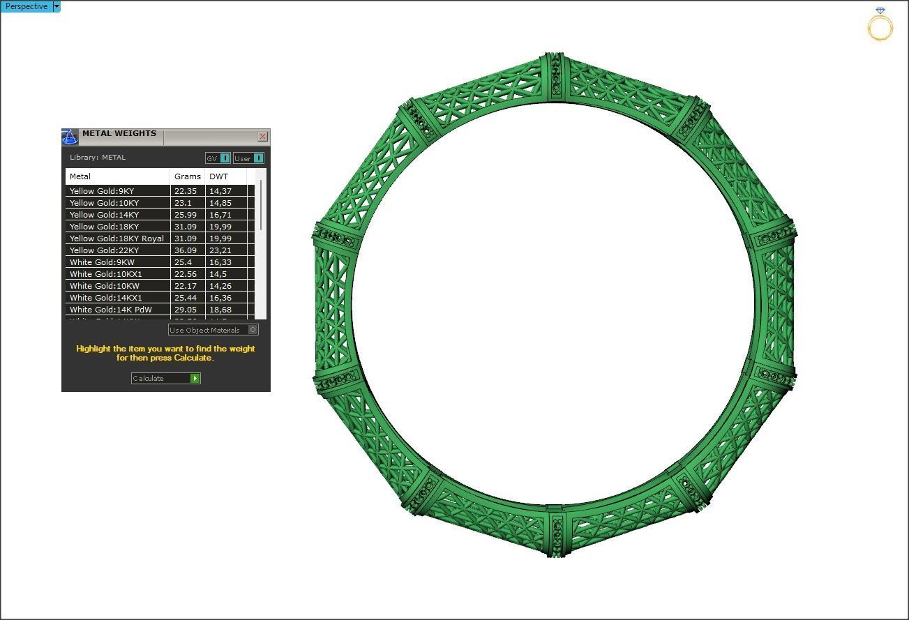 Net Bracelet 3D print model_6