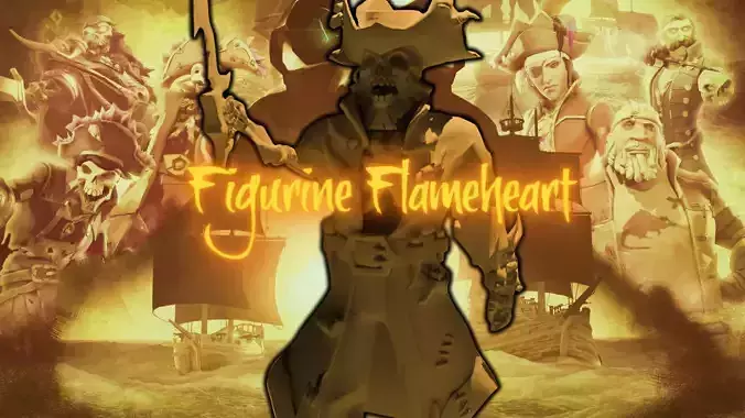 Flameheart Figurine Sea of Thieves