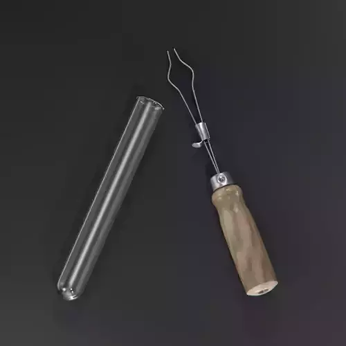 Test Tube holder  Low-poly 3D model