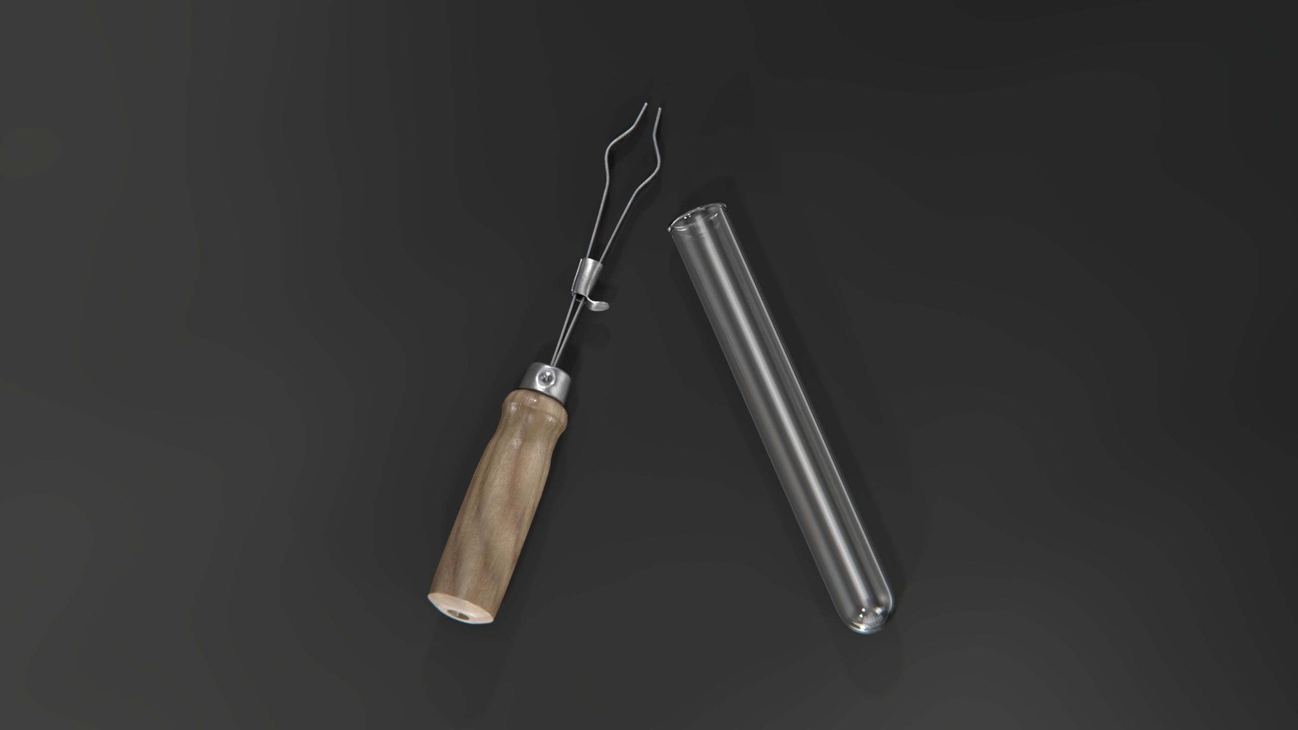 Test Tube holder Low-poly 3D model_7