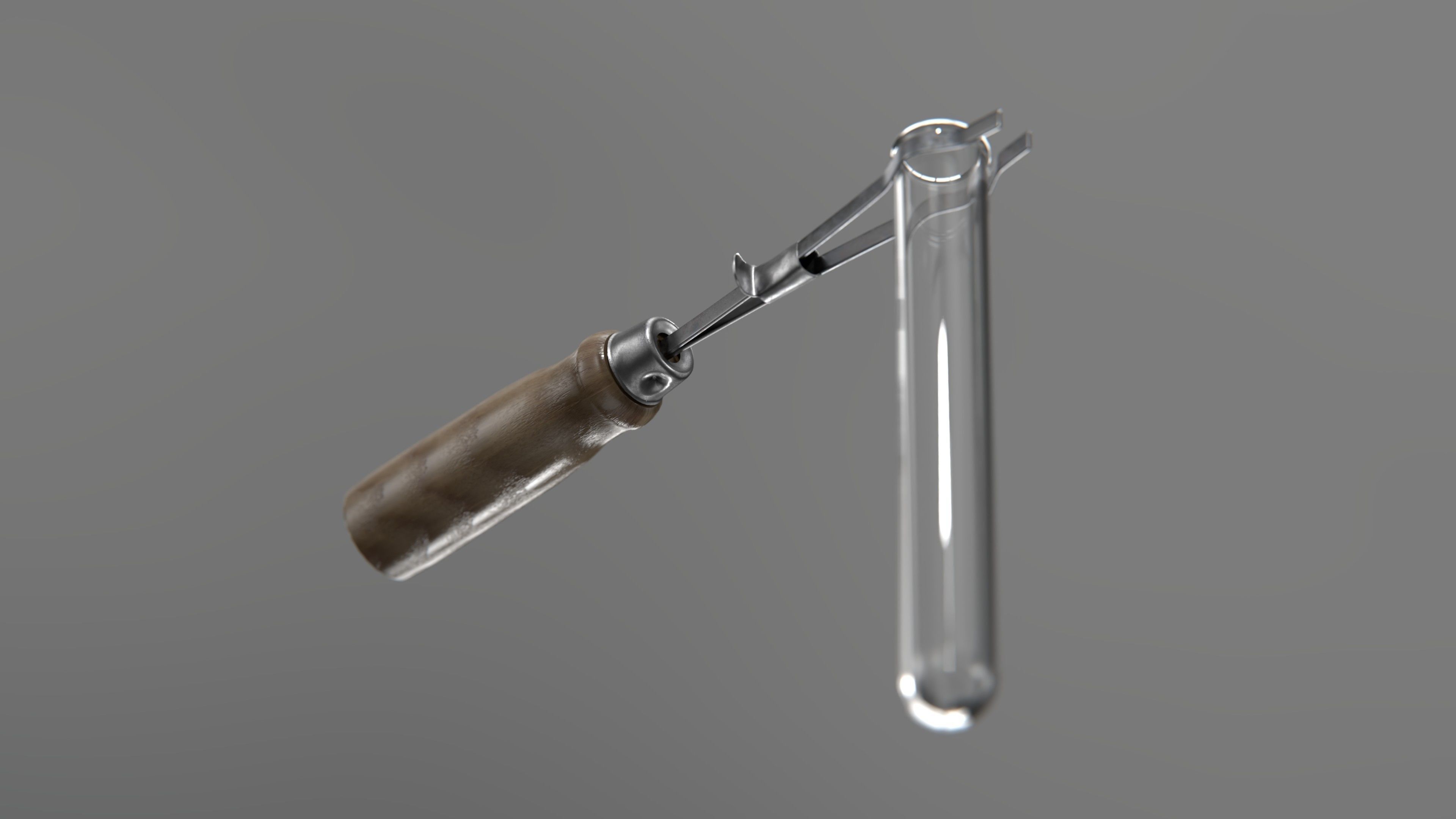Test Tube holder Low-poly 3D model_9