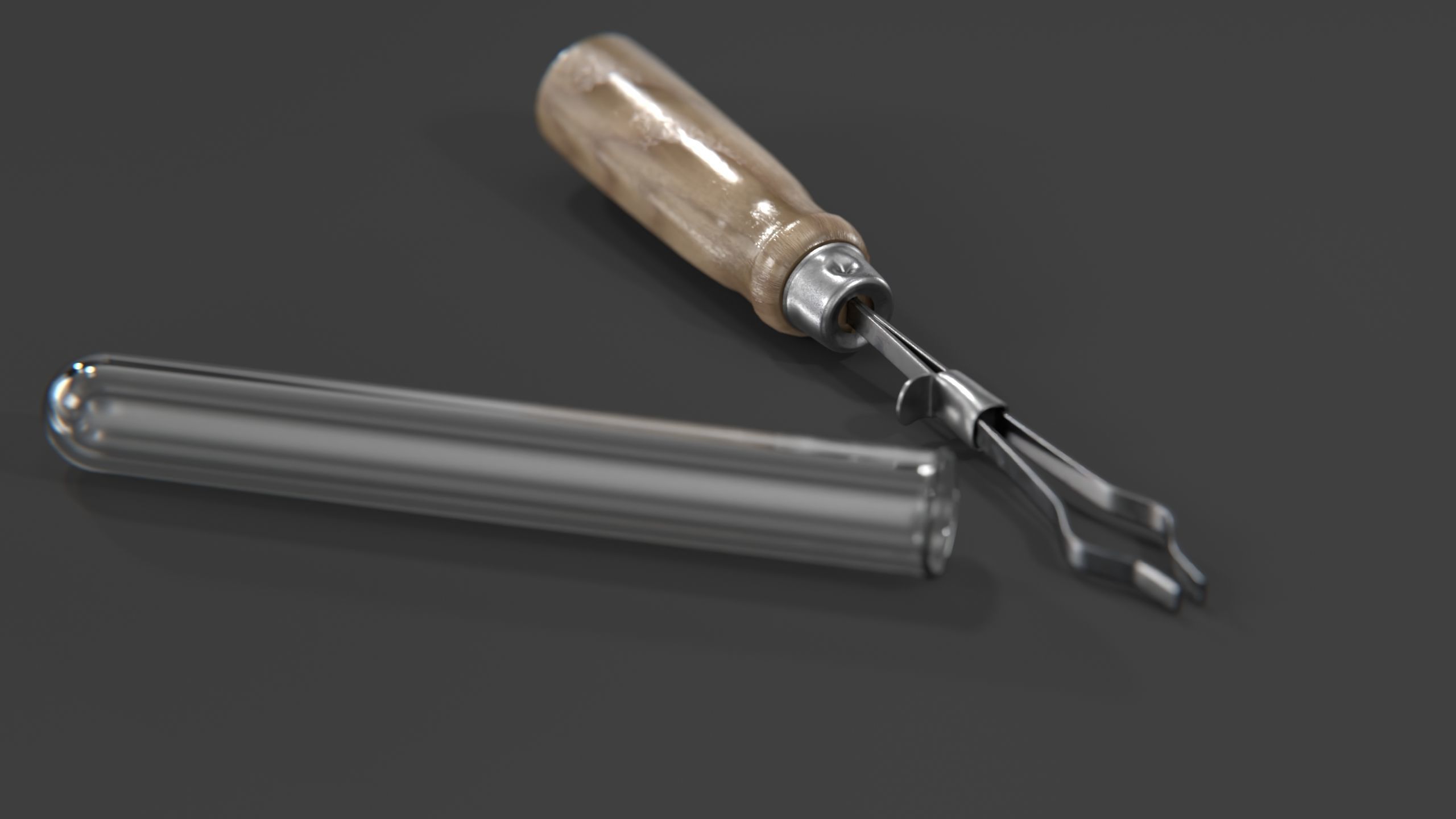 Test Tube holder Low-poly 3D model_4