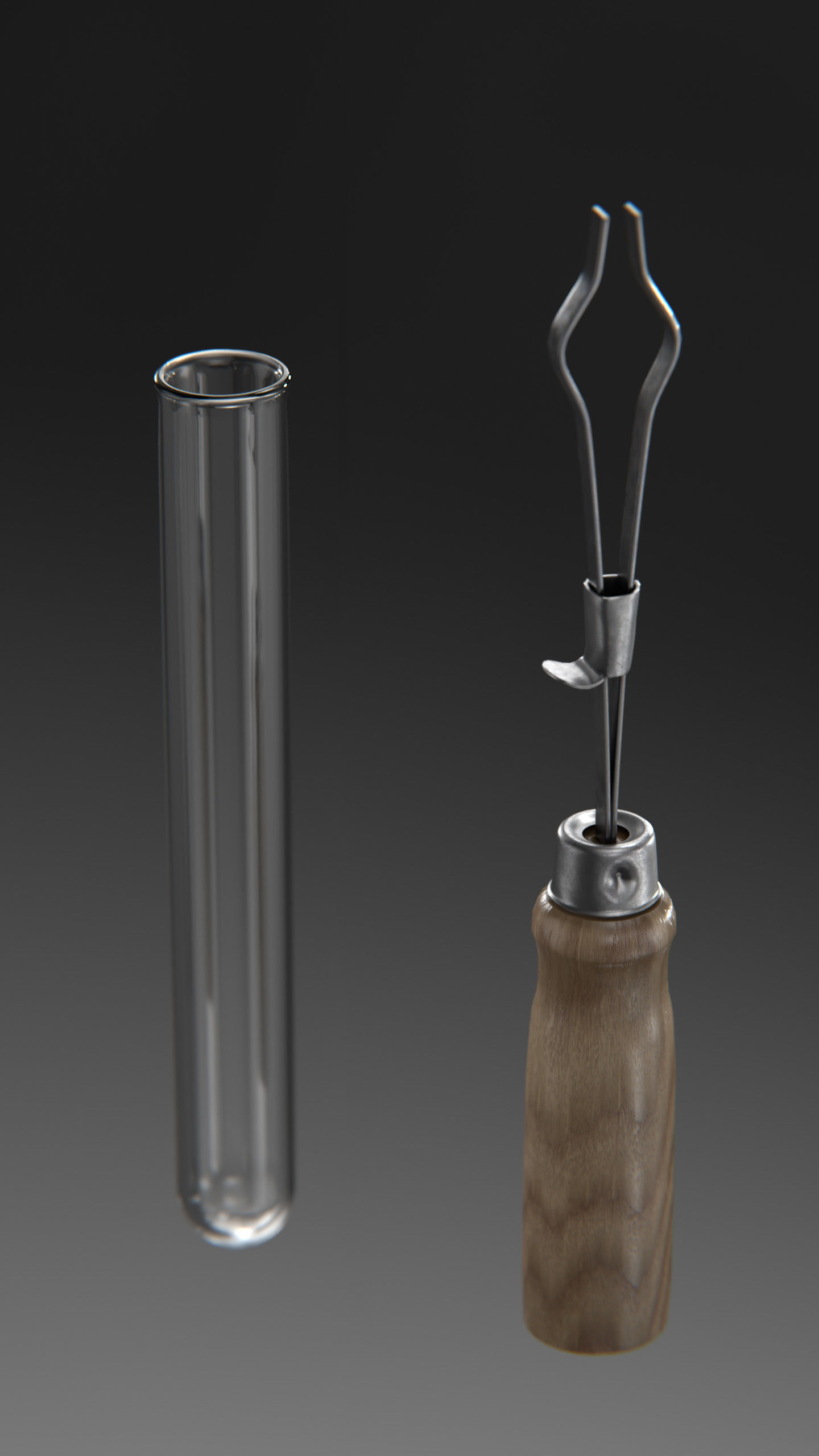 Test Tube holder Low-poly 3D model_6