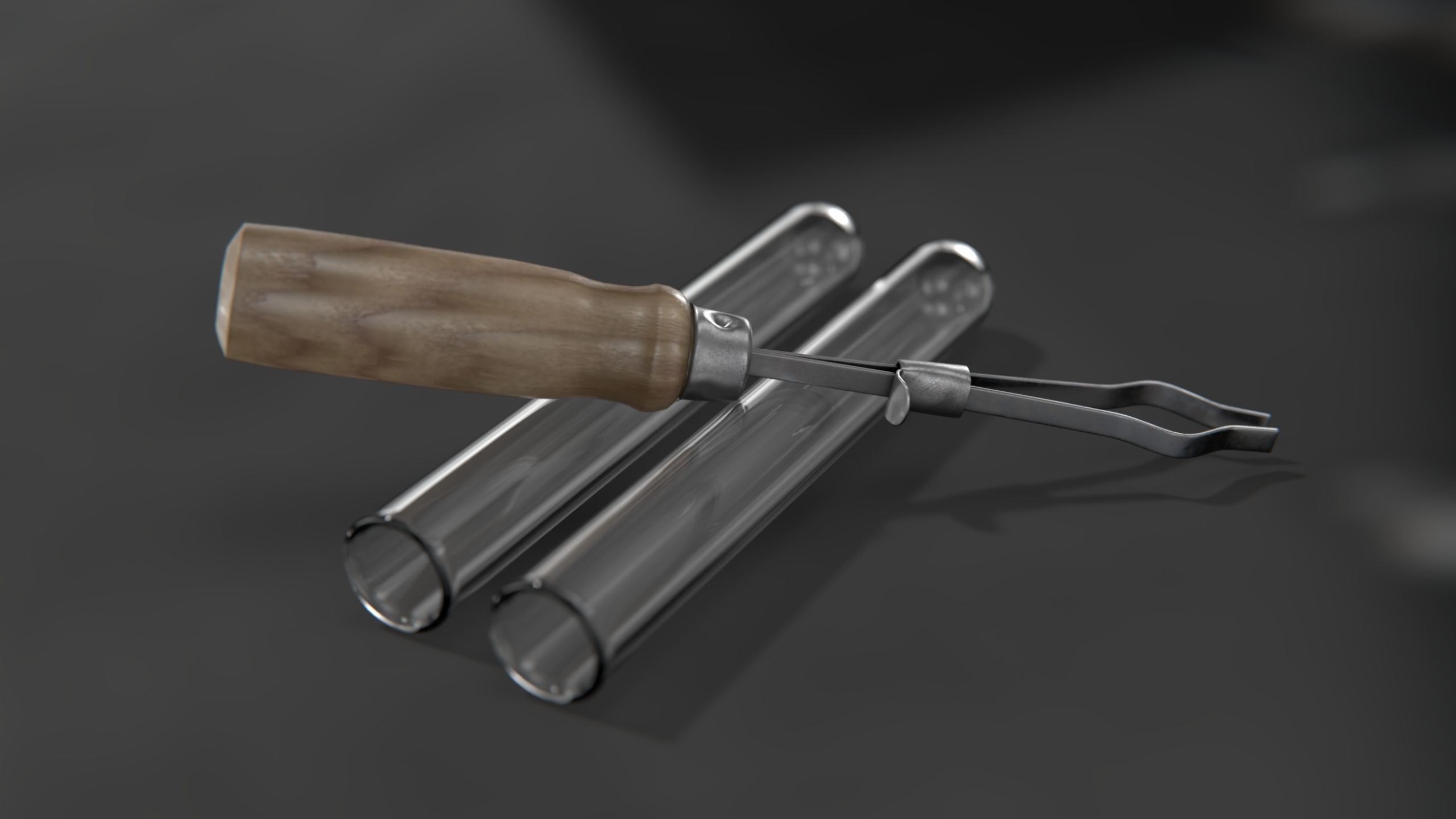 Test Tube holder Low-poly 3D model_10