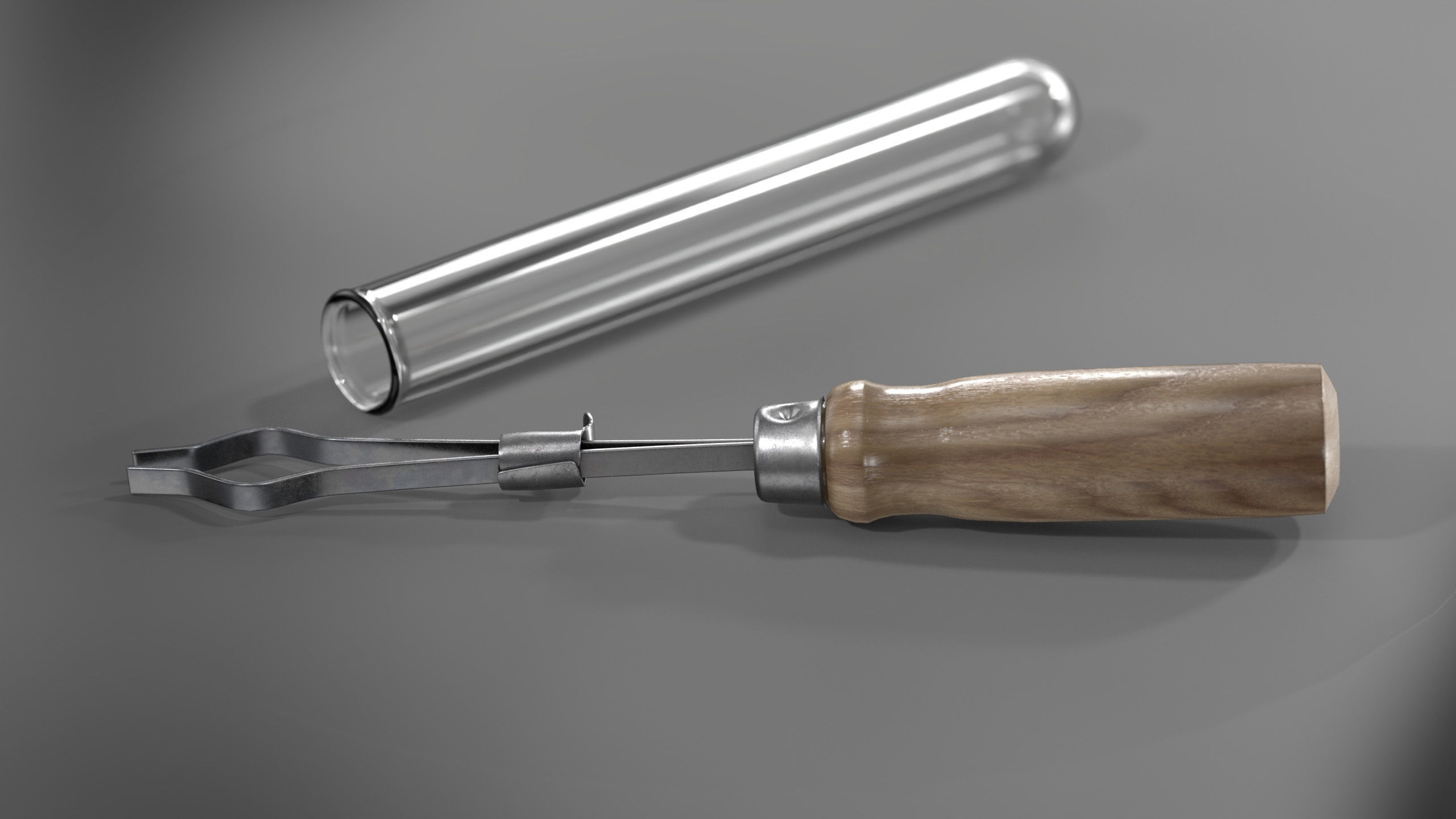 Test Tube holder Low-poly 3D model_2