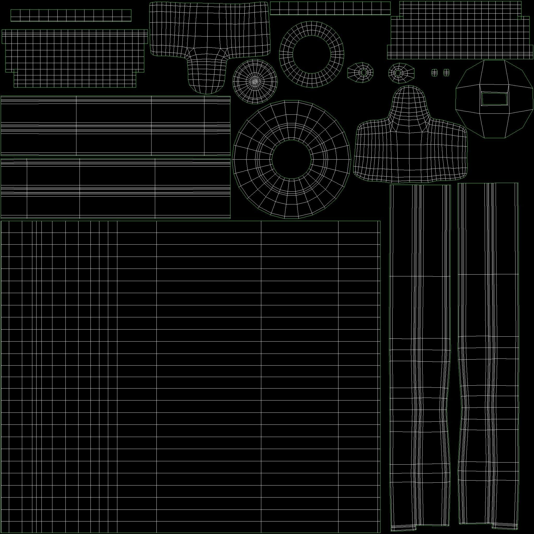 Test Tube holder Low-poly 3D model_11
