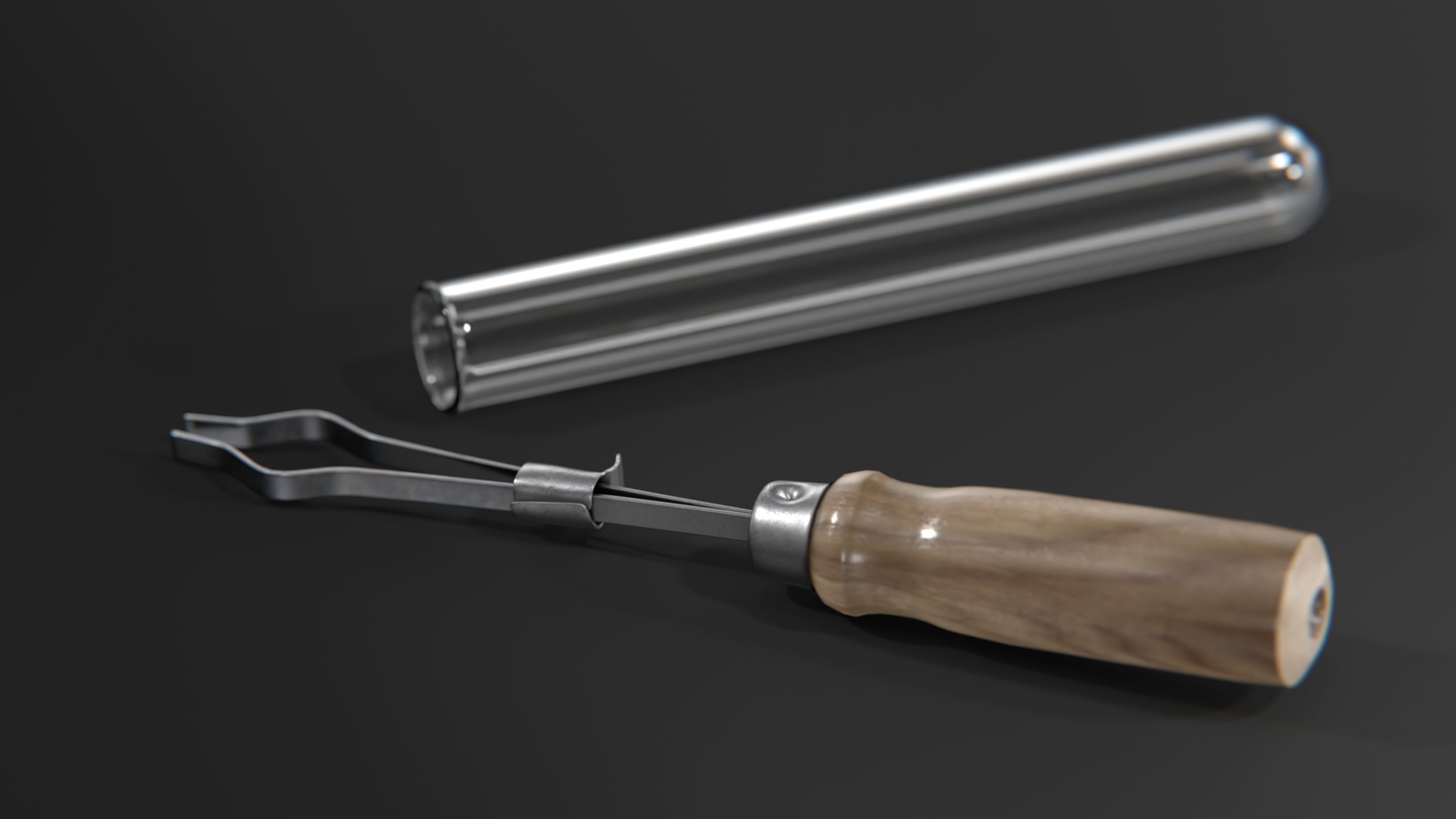 Test Tube holder Low-poly 3D model_5